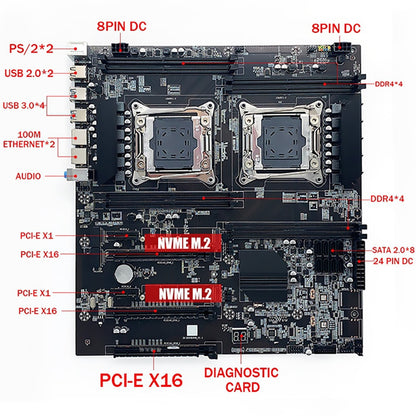 Carte mère X99 Dual CPU